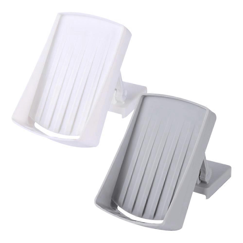 Self Draining Plastic Soap Dish Holder with Suction Cup - Portable Soap Tray