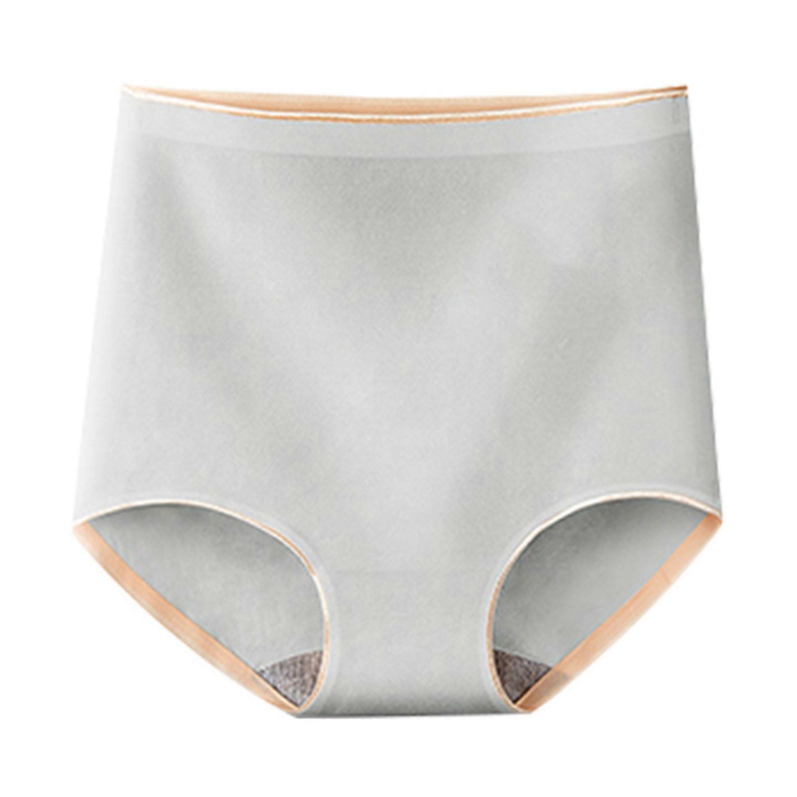 Women's Seamless Panties High Waist Elastic Briefs Fashion Soft Skin-Friendy Cotton Panties