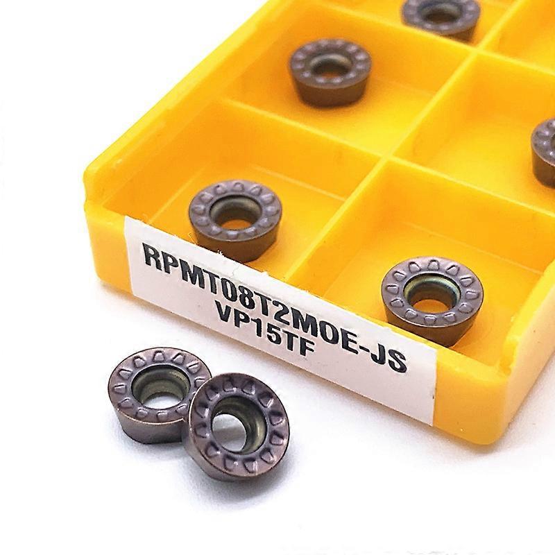 10PCS RPMT08T2 VP15TF High Quality Carbide Blade External Turning Tool Metal Turning Tool Machine Tool Parts Lathe Tool