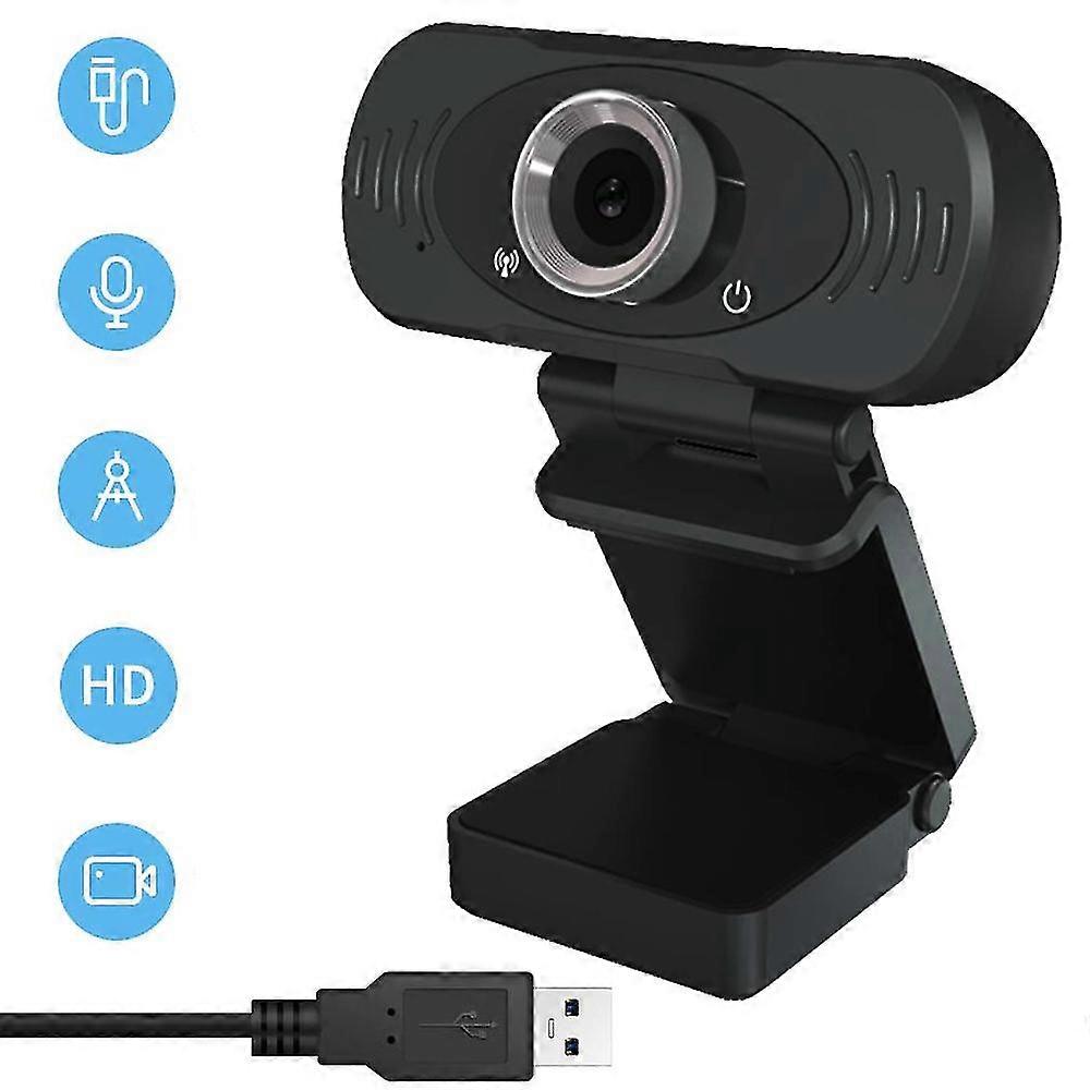 Webcam Full Hd 1080p Computer Camera Widescreen Video Telephony Record