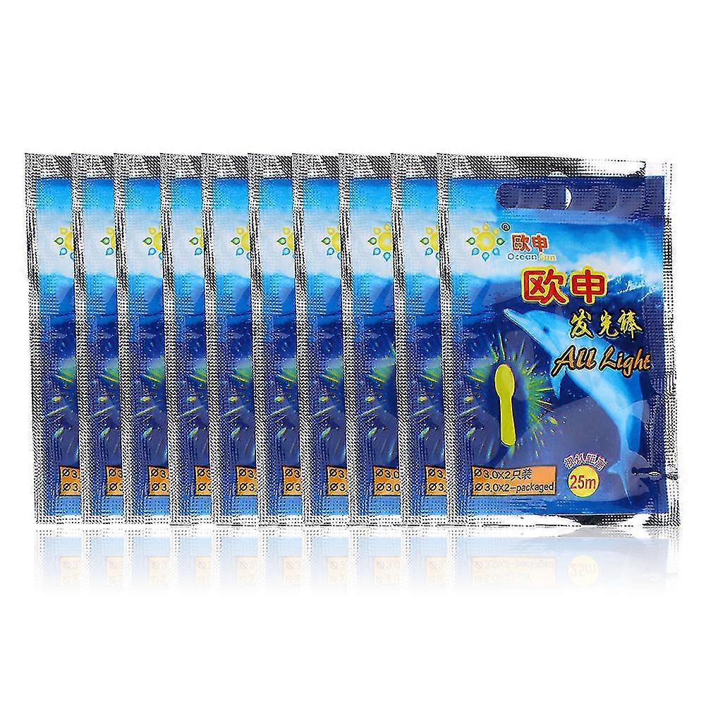 25m2pcs Night Glowing Fluorescent Luminous Stick for Floats Fishing Accessory