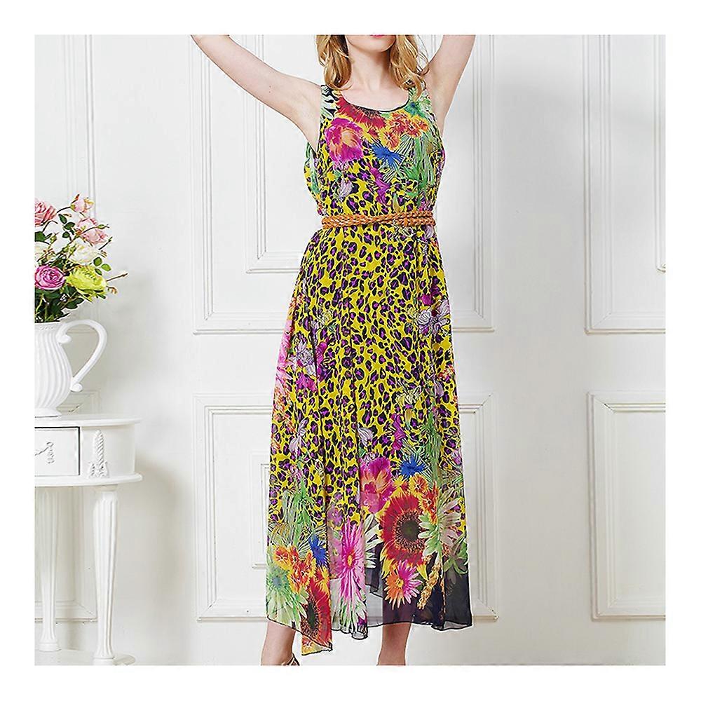 strapless open back dress Leopard Print Frill Hem Dress  Maison-B-More Global Store