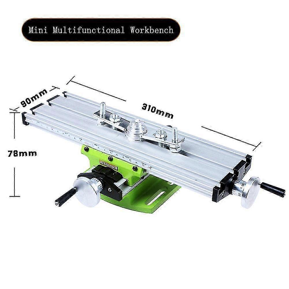 Mini Table Bench Precision Milling Machine Drill Bench Vise Fixture Worktable X Y-axis Adjustment Co