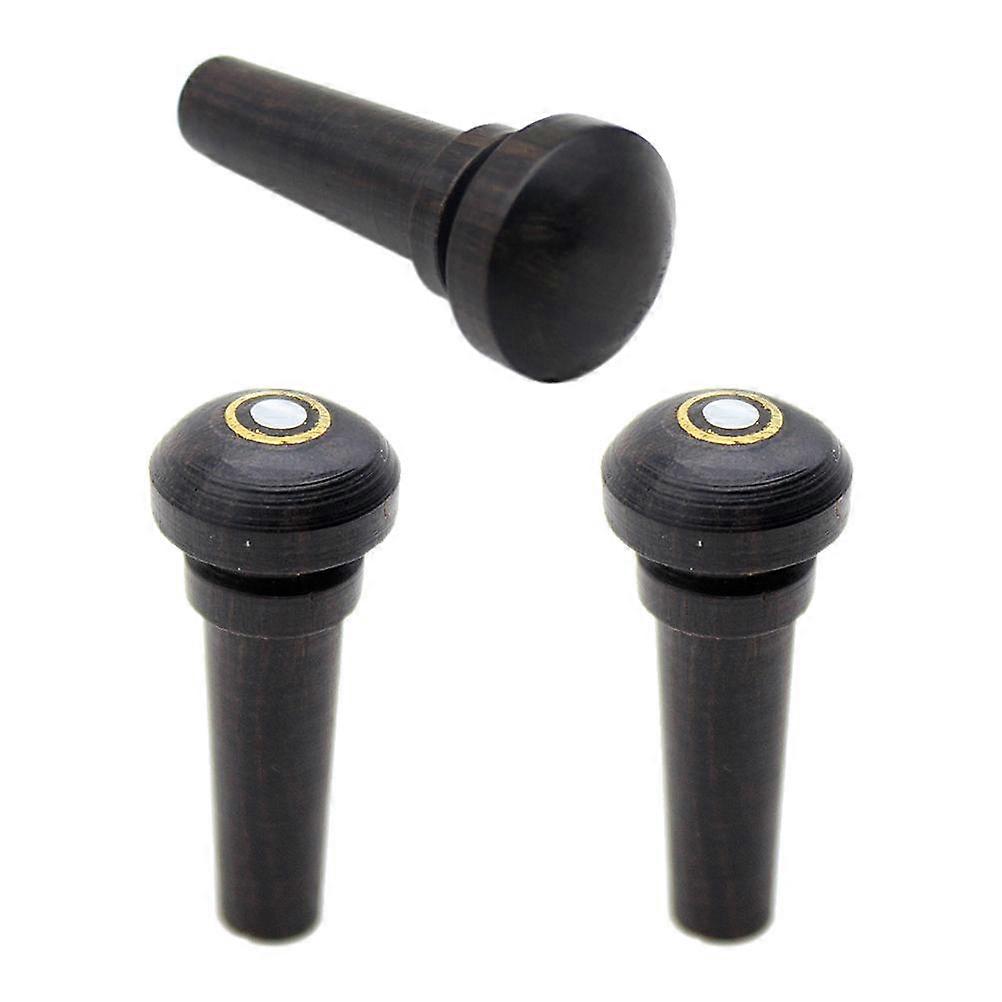 Violin Tuning Peg Pegs String Tailpiece Tuner Ebony Keys Bridge Tail Heads Tune Fine Part Acoustic Wood Fiddle Endpin Screw