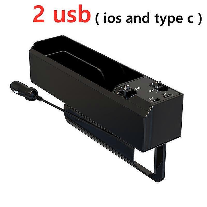 Fast Charging Car Seat Crevice Storage Box Seat Gap Slit Pocket Catcher Organizer Universal Car Seat Organizer Card Phone Holder