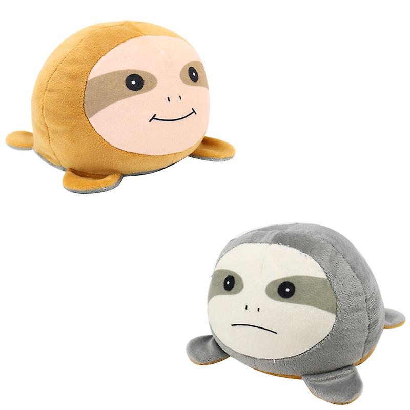 Dubbelzijdig luiaards gevormd knuffel