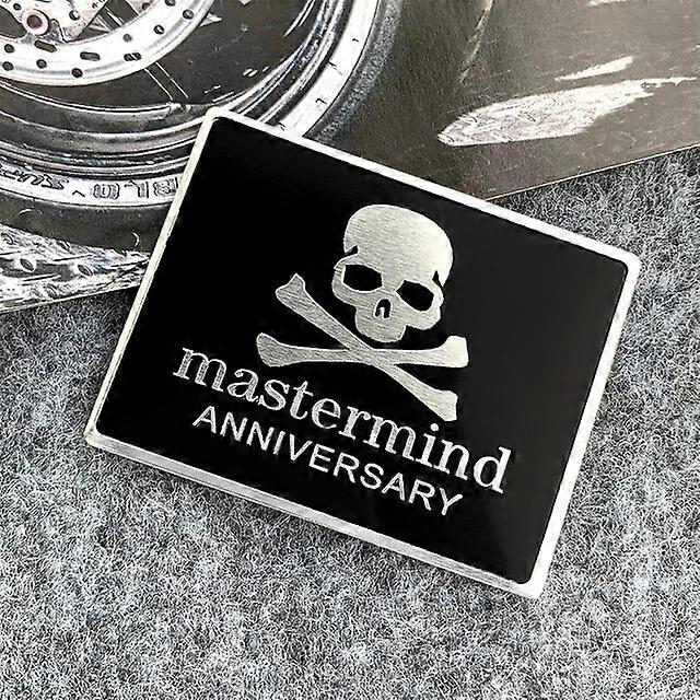 3D Aluminum Skull Car Emblem Badge Sticker Punisher Decal Mastermind Sticker for Motorcycle Car Helmet Racing LaptopVehicle Wraps