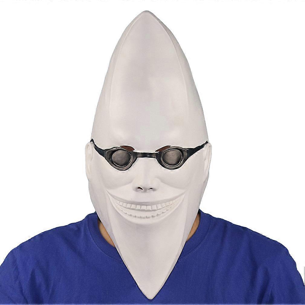 White Moon Mask Headgear Cosplay Party Funny Props