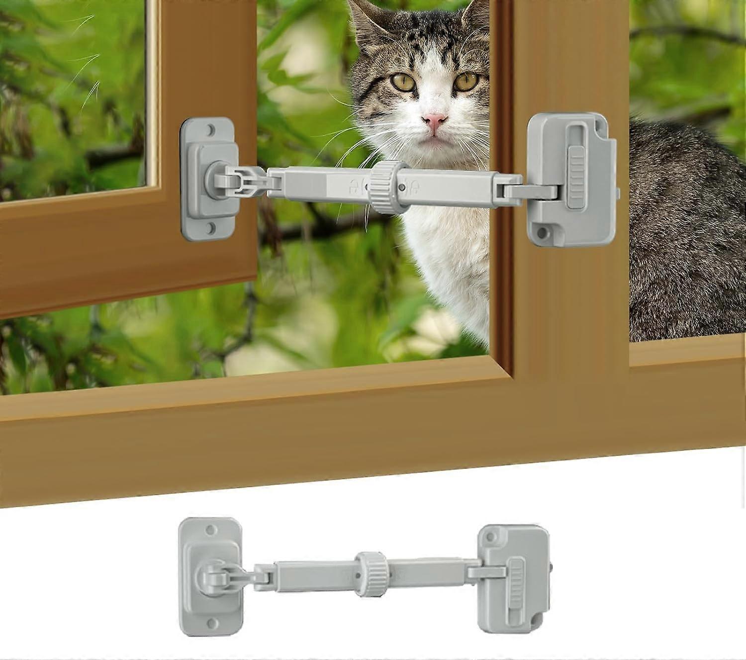 Unbrand Verstellbarer Baby-Sicherheitsfensterbegrenzer, Baby-Sicherheitsfensterbegrenzer Fenstersicherheitsschloss für Kinder und Haustiere 1 Stück...