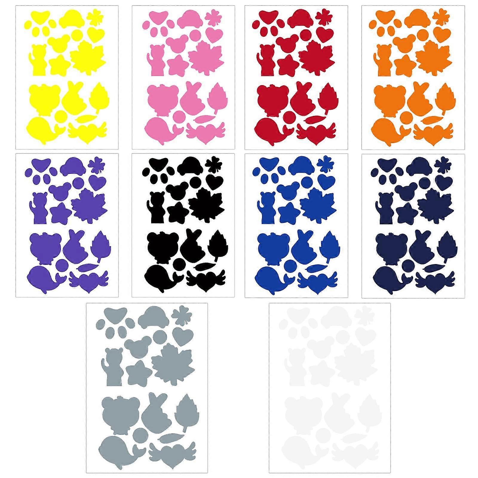 10 Piece Color Down Jacket Patches Self Adhesive Waterproof Patch Nylon Repair Tape for Jackets, Tents, Umbrella, Ten Colours