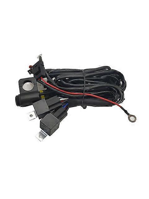 Vehicle Lighting Motorcycle LED spotlight switch, one drive two Headlight Vehicle Lighting wire group, car modification relay light high /low beam w