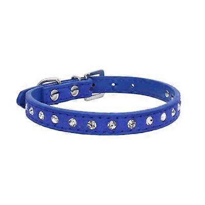 PU leather + diamond pet collar