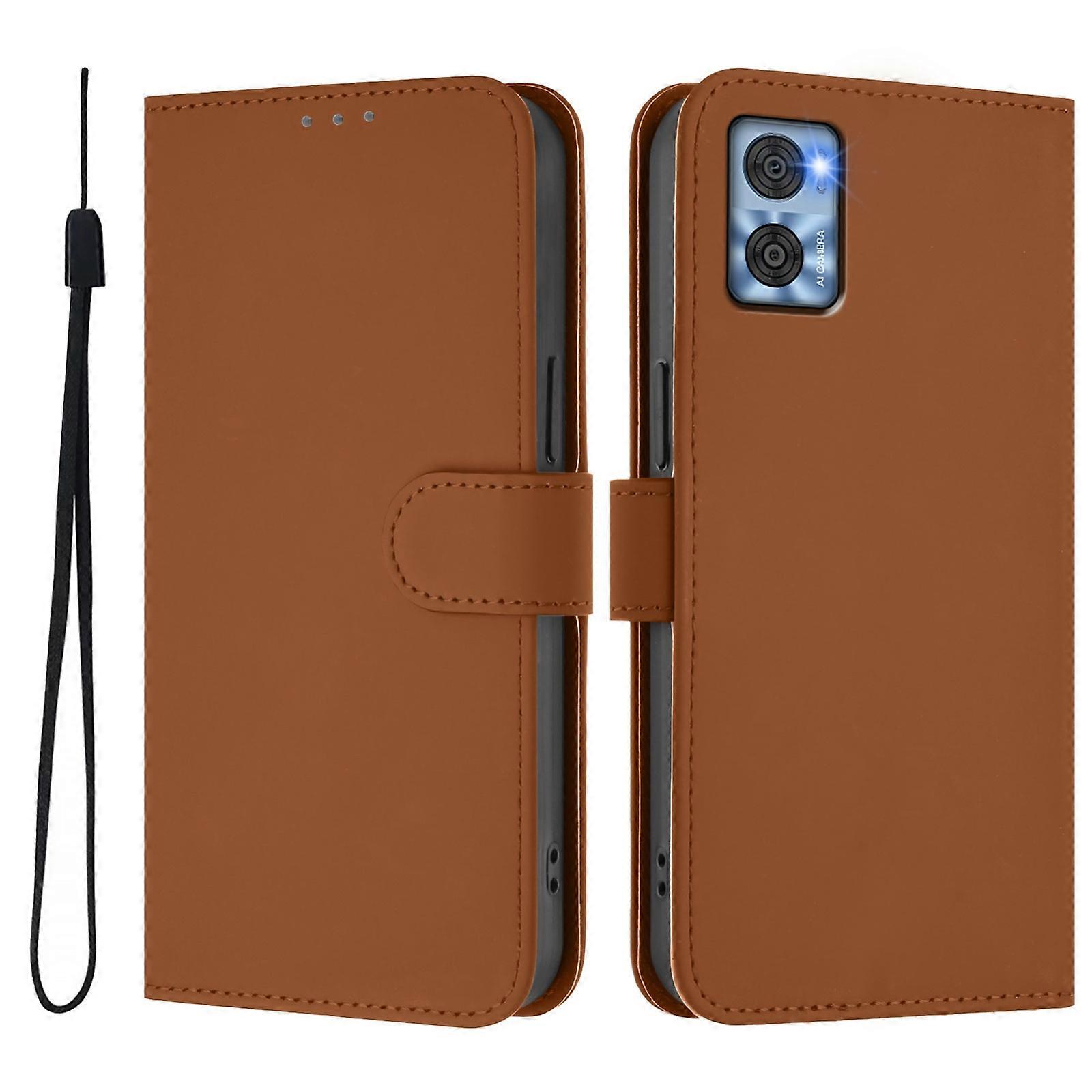 Lanyard PU Case For Motorola Moto E22 4G / E22i 4G