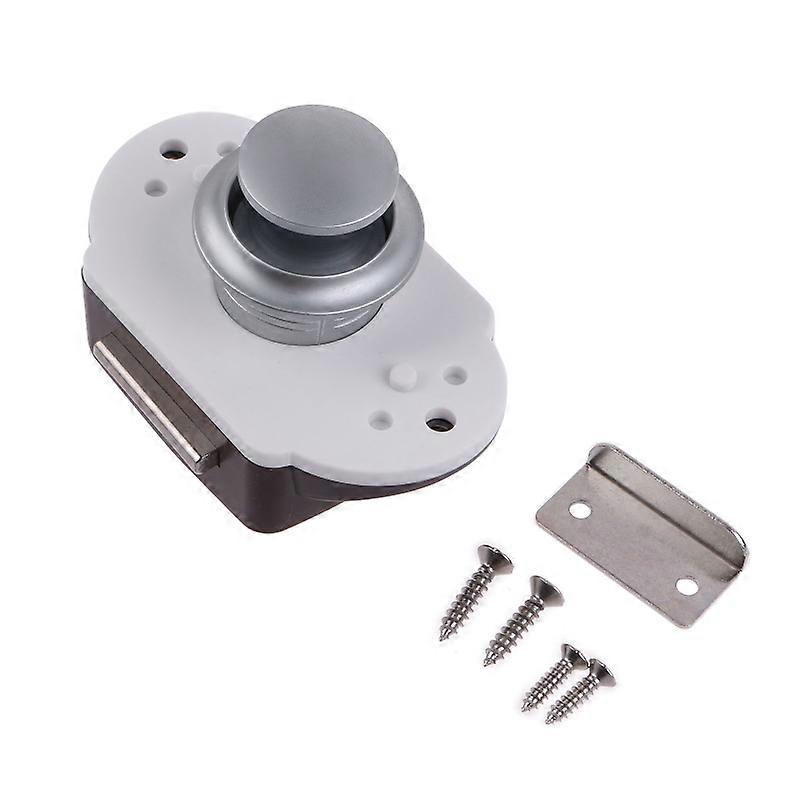 Push Button Catch Lock Cupboard Door Knob For Caravan Boat Cabinet Drawer