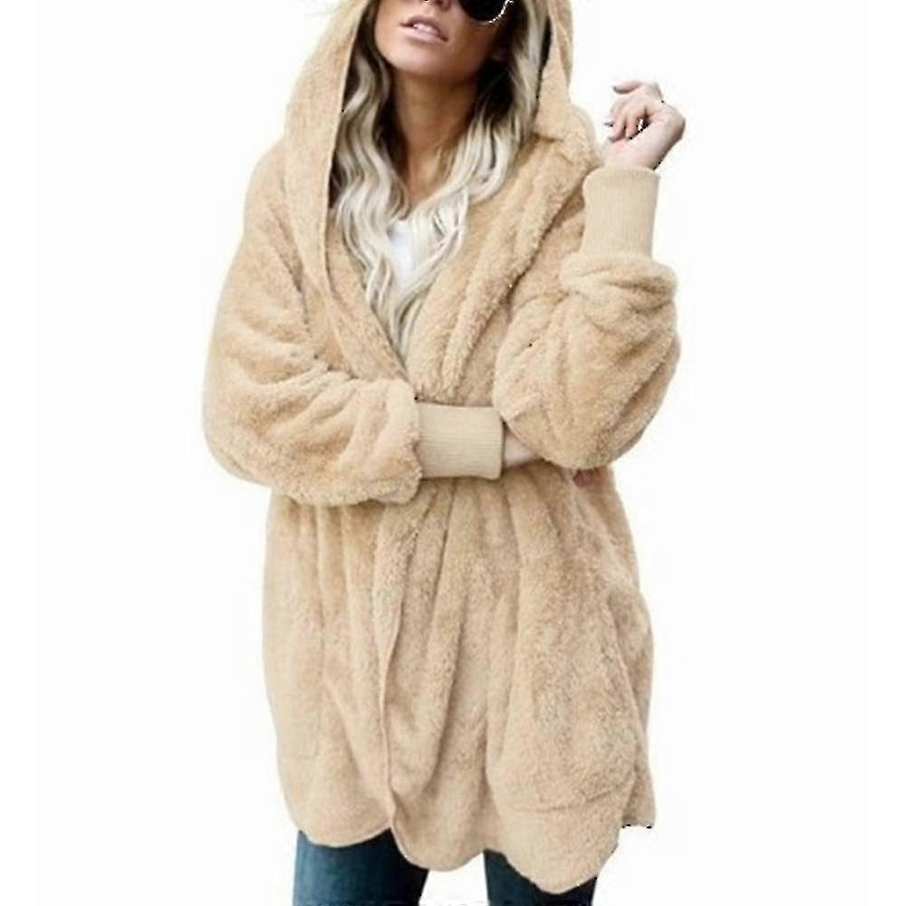 נשים ז'קט צמר תרמי בסגנון מעיל אנטי פרווה בגדי נוסעים לחורף