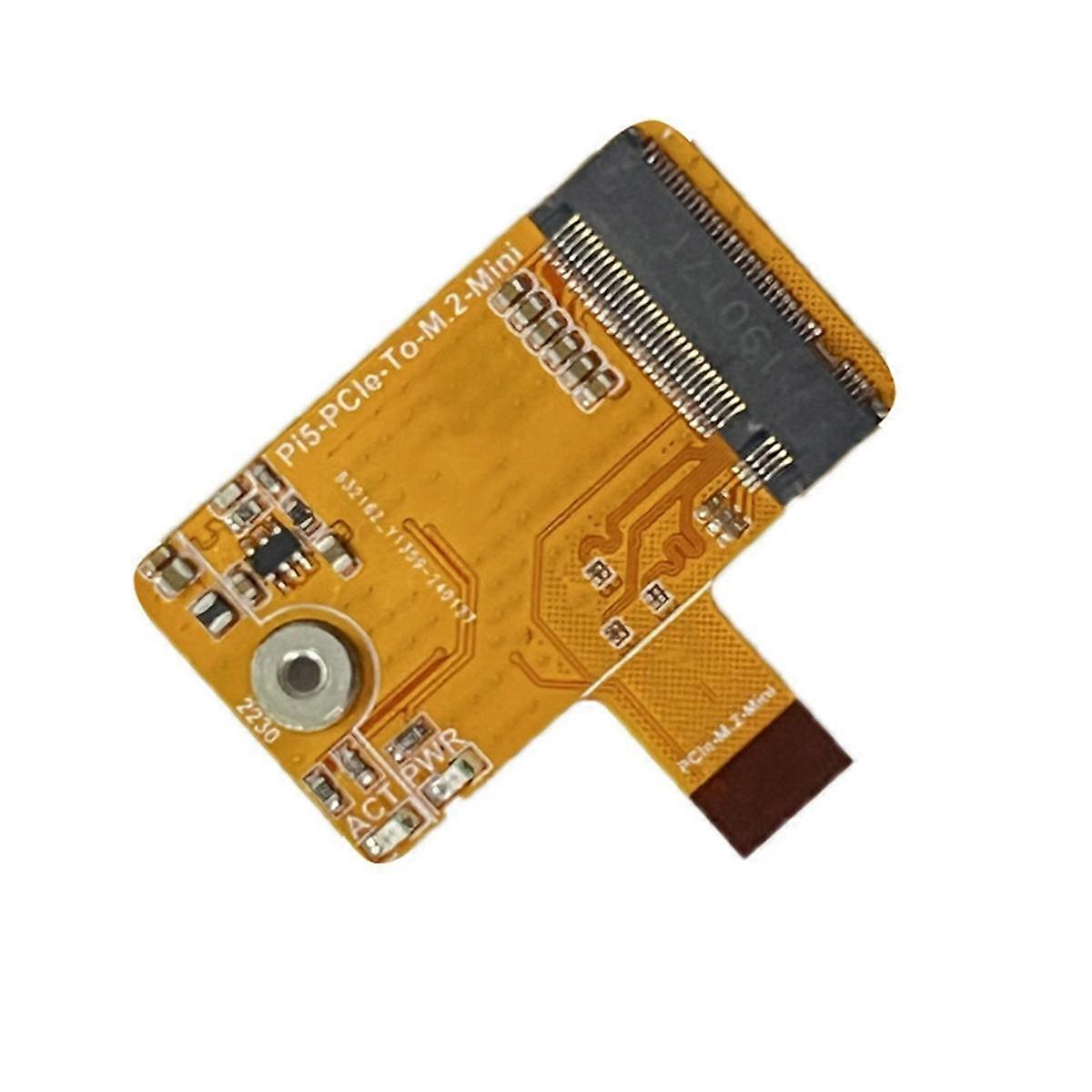 PCIe-zu-M.2-NVMe-SSD-Mini-Board Integriertes FPC- und Differential-Matching-Design Pi5-PCIe-2230 für 5, kein Lüfter