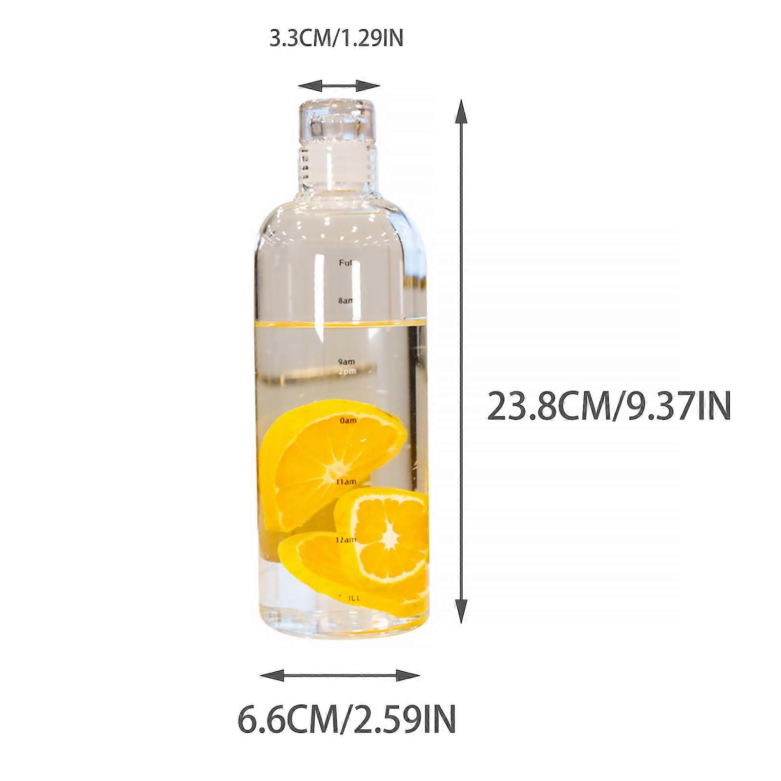 Time Scale Water Cup High-temperature Resistance 500ml/700ml 500/ 700ml Clear Portable High Borosilicate Glass Bottle
