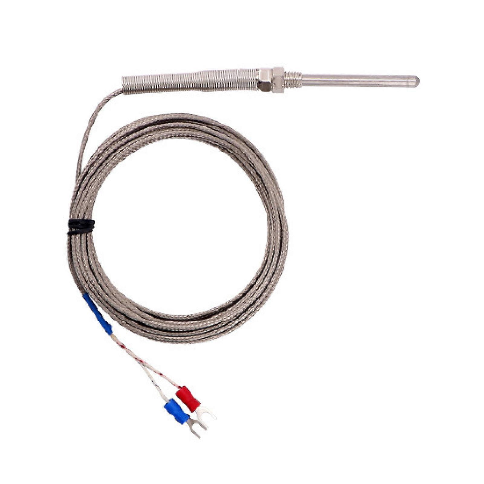 1/2/3/4/5m 50mm Probe K-Type Thermocouple Temperature Sensor Meter M8 Thread