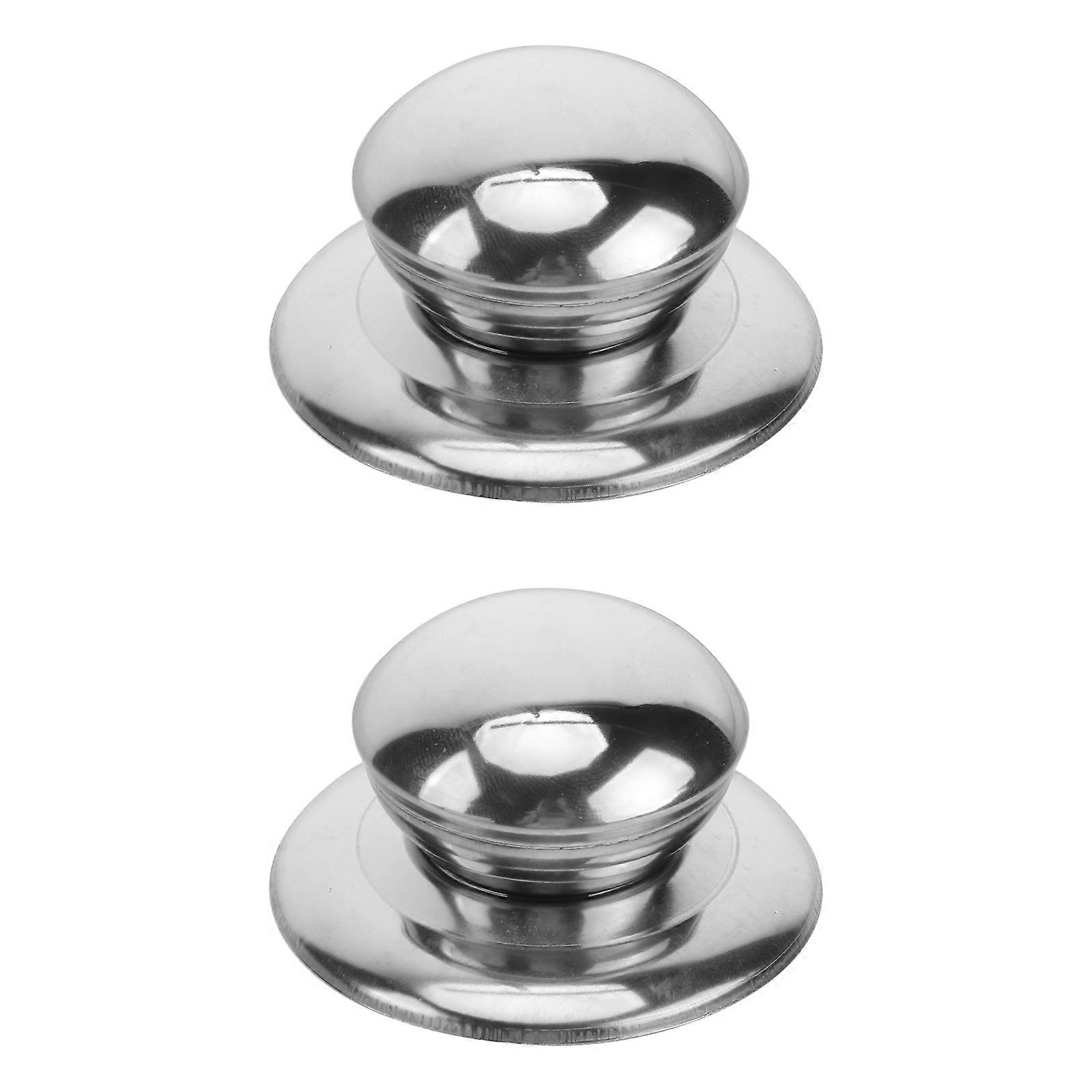2 Pcs Stainless Steel Cookware Universal Pot Handle Universal Pot Knob Pot Knob Replacement Pot Lid Knob
