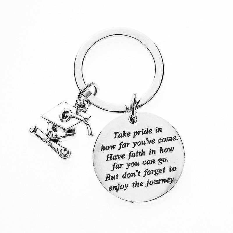 ステンレススチールキーホルダー卒業ギフトは、どこまで誇りに思っていますか