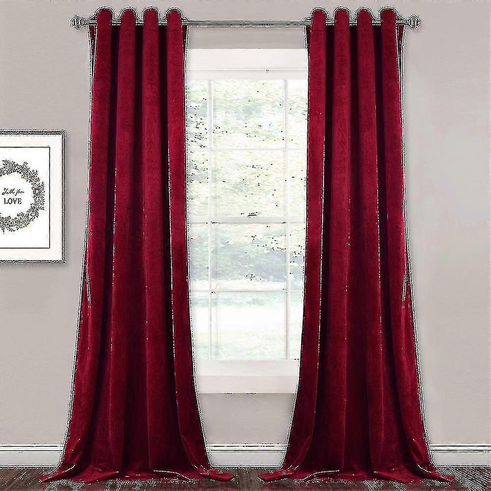 Luxo Thermal isolado Drapes Thick Solid Living Efficient Blackout Cortina