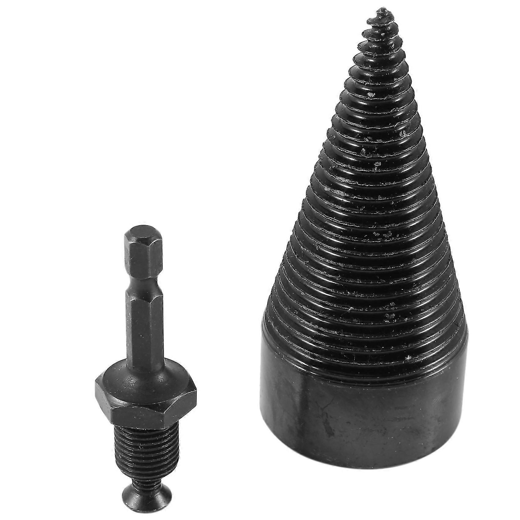 42mm Hex Shank Firewood Splitter Machine Drill Wood Cone Reamer Punch Driver Step Drill Bit Split D