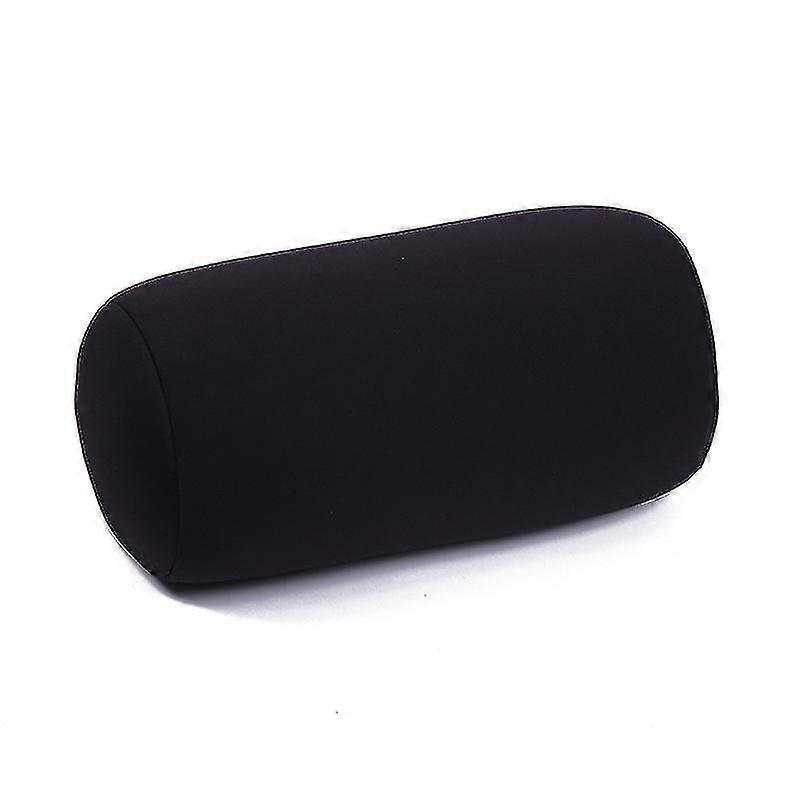 Solid Color Multifunctional Cushion Cylindrical Pillow-black