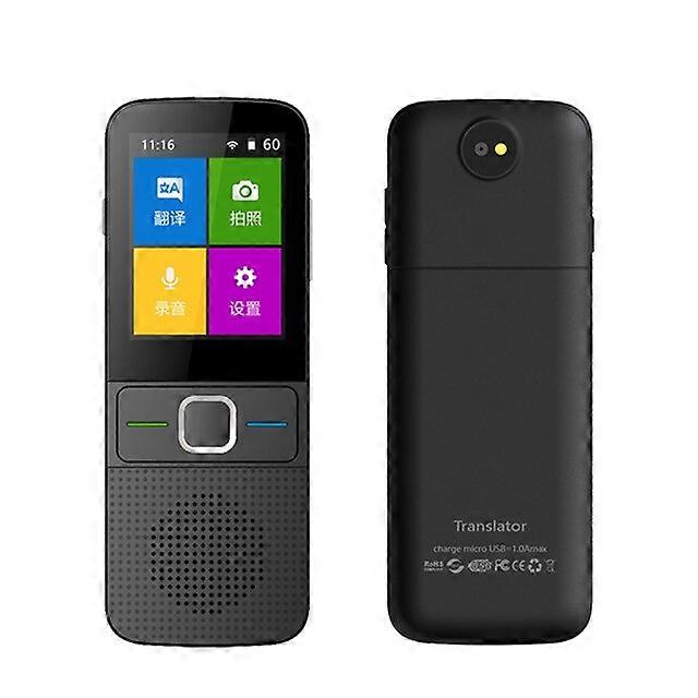 T10 Translator 138 Languages Wifi Translation Voice Input - Black