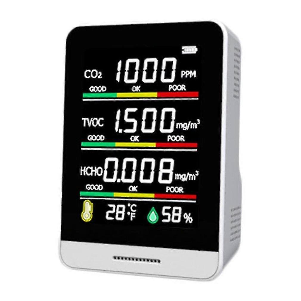 Naiwang Carbon Dioxide Detector Portable Air Quality Detector Temperature And Humidity Detection Formaldehyde Detector