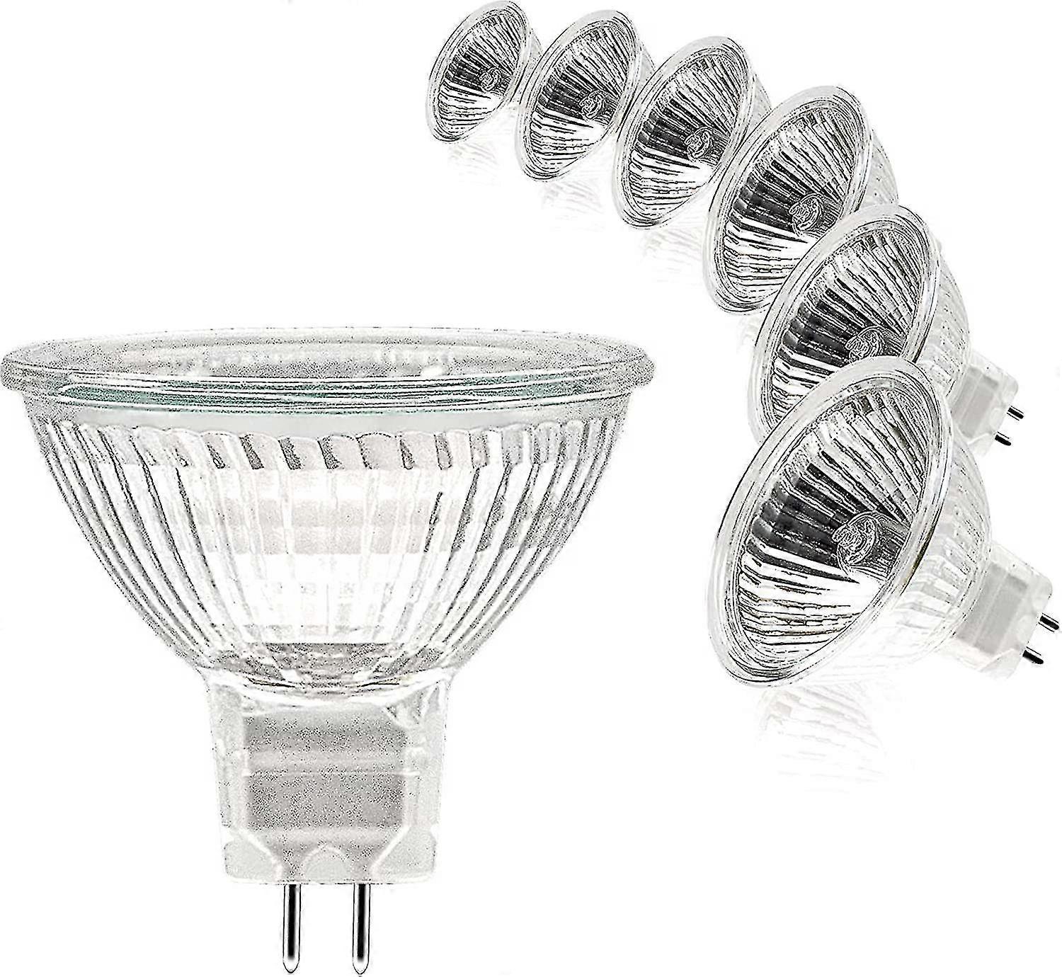 مصابيح الهالوجين الكهربائية ، 12v 50w مصباح الأضواء قابل للتعتيم لضوء السقف ، 2 دبوس مصابيح الهالوجين الأضواء 2700k أبيض دافئ [فئة الطاقة G]1set)