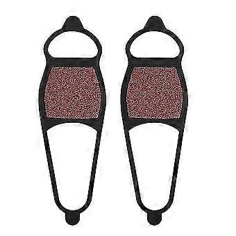 1 Pair Universal Non Slip Shoes Gripper Wear-resistant Coarse Sand Surface Ice Snow Shoes Grips Walking on Snow Ice Outdoor Winter Walking Boots