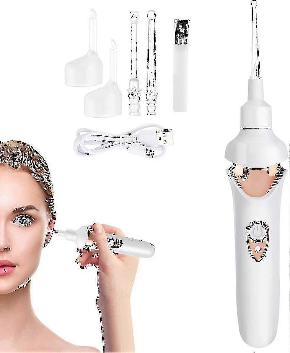 Ear Wax Removal Kit With Led Lights, Comfortable Spiral Tweedy Ear Wax Suction Remover For Kids Adults