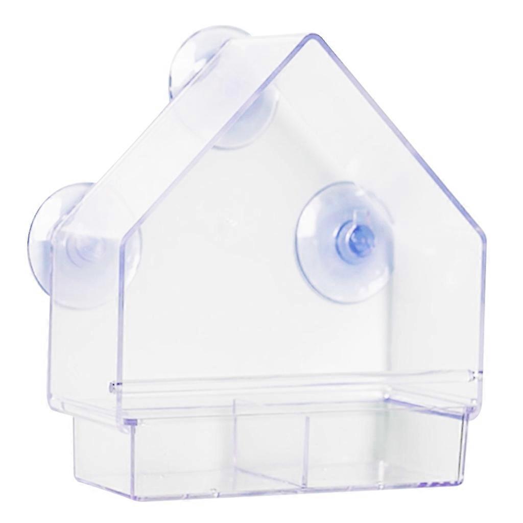  Clear Window Bird Feeder Hummingbird Feeder With Suction Cup Hanging Birdhouse