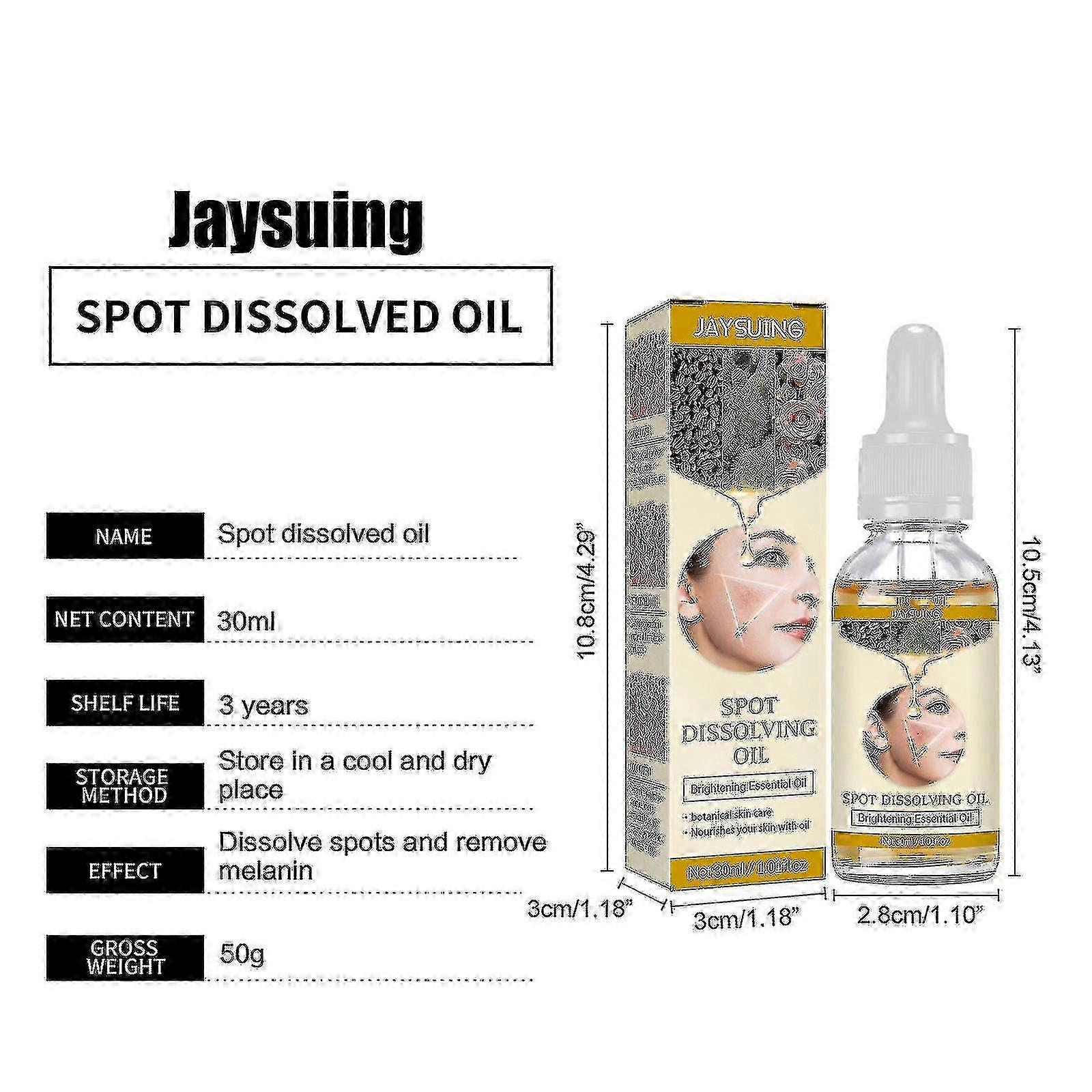 ジェイスイング フェイシャル インプルーブ メラニン フェード スポット ブライトニング エッセンシャル アンチエイジング 栄養 ブライトニング エッセンシャル オイル スキンケア Qxuan 30ml |