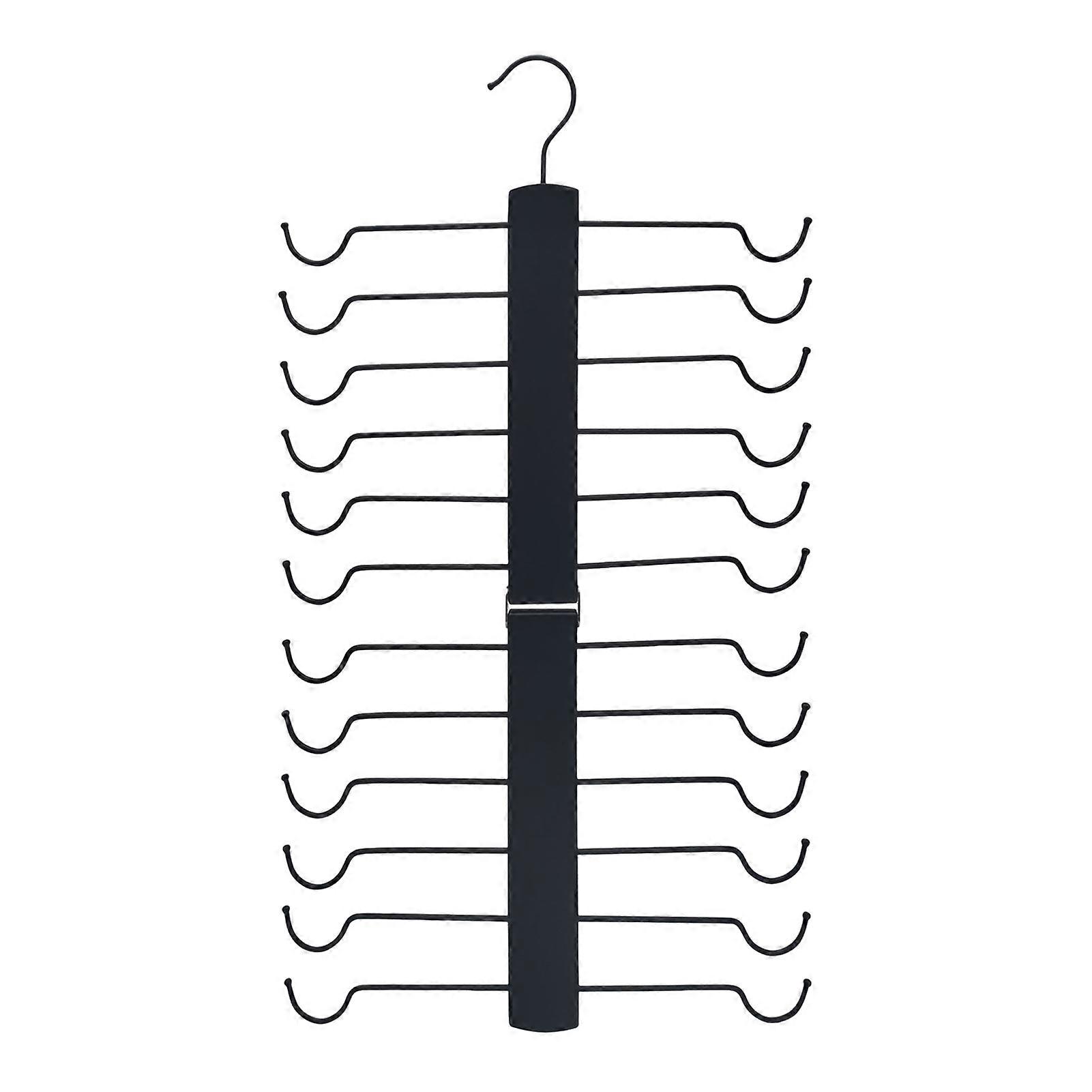 Multi-layer Clothes Hanger Organizer Rack Solid Construction Foldable Design Pants Hanger Space Saving Closet Organizer
