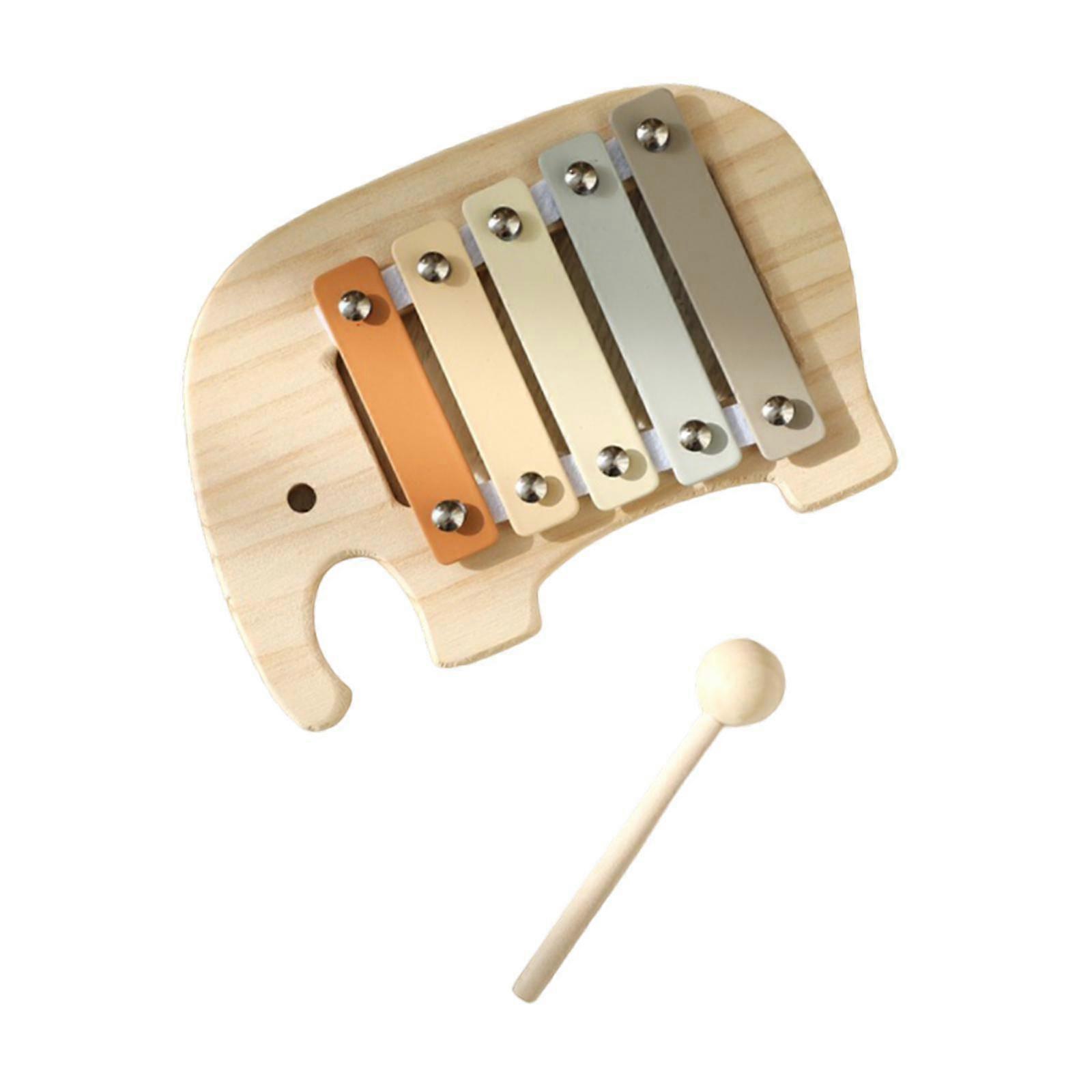 5 Note Xylofon bærbart perkusjonsinstrument for hjemmemusikktimer