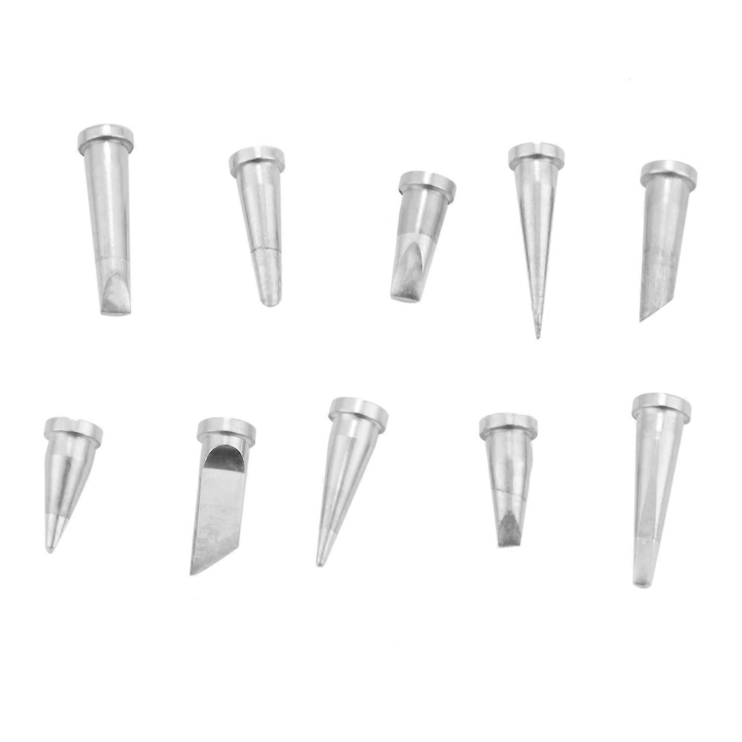 10Pcs Durable Soldering Tip Set for Weller WSD81 WD1000 WSP80 WP80 LT Soldering Station S20241230643