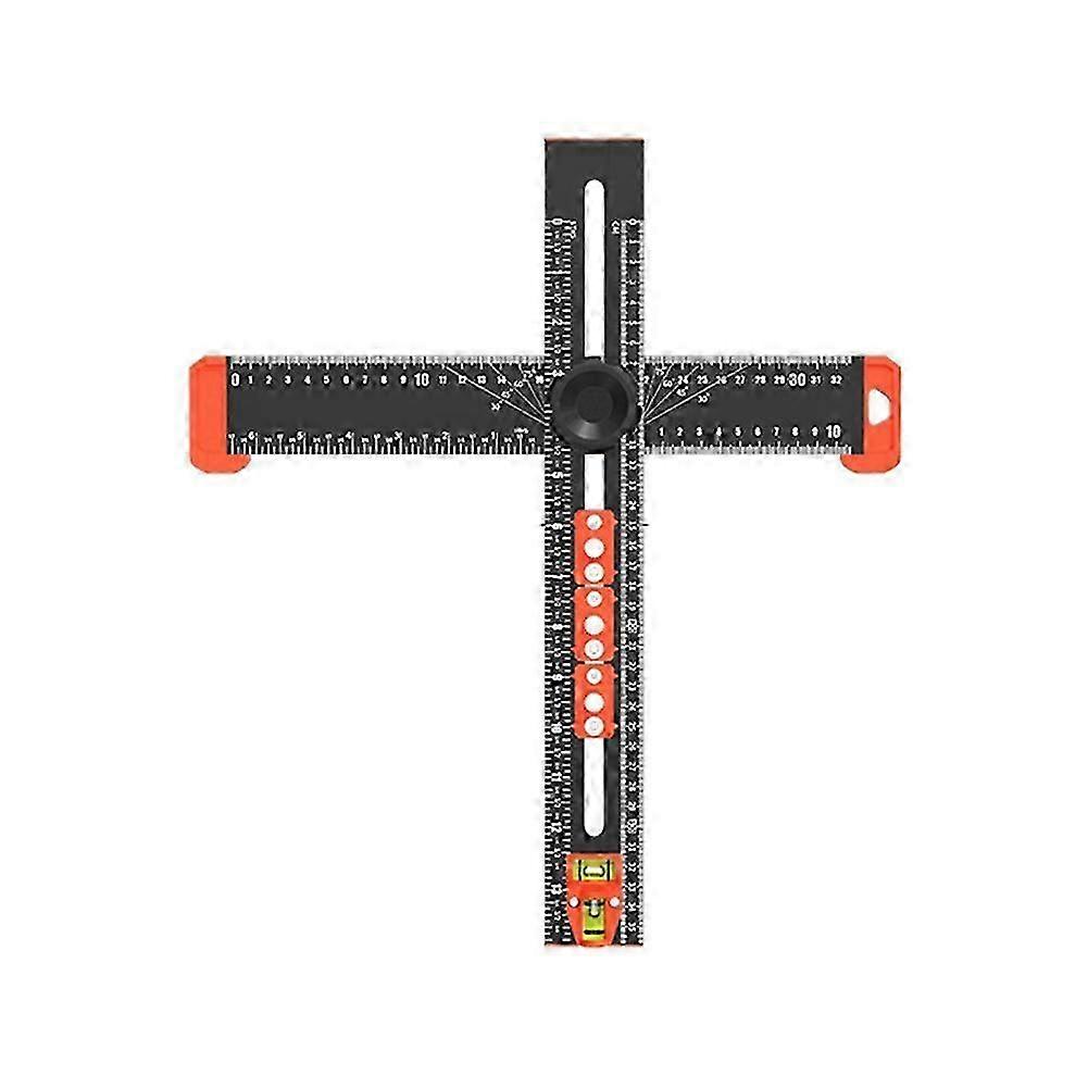 High Precision Angle Ruler Woodworking Scribe Drawing Marking Gauge Crossed-cut T-type Ruler Measur