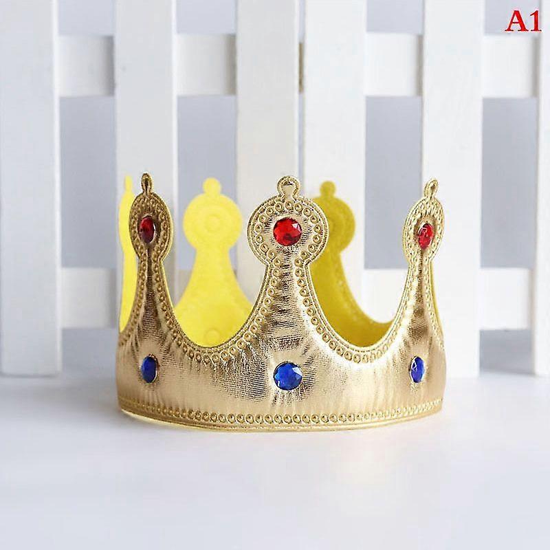 Födelsedagskronahattar Flicka Drottninghatt Pojkar Kung Barn Vuxna Festhattar Festdekorationer Kronatillbehör