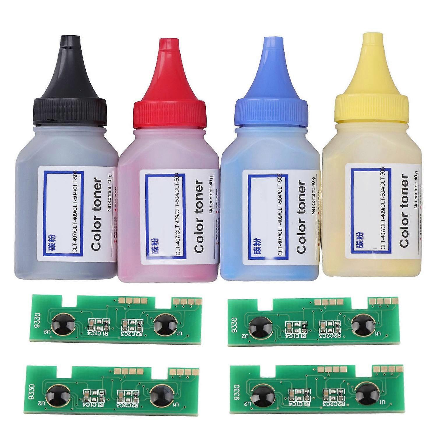 Toner Refill Powder Set Multiple Color Universal Printer Refill Toner Powder for 409S
