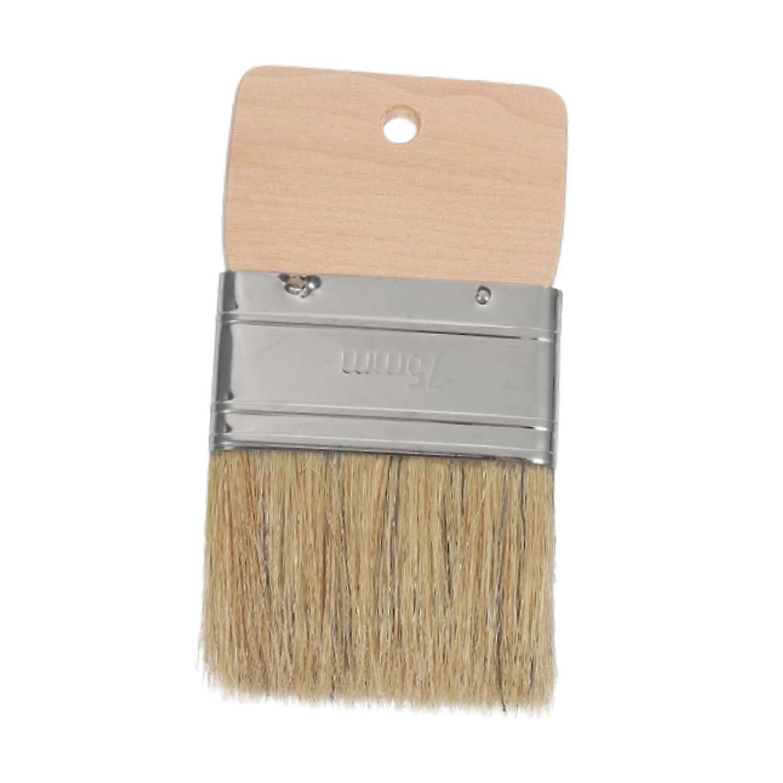 Paint Brush Flat Edge Brush Extra Wide Multifunctional Wooden Handle Bristles