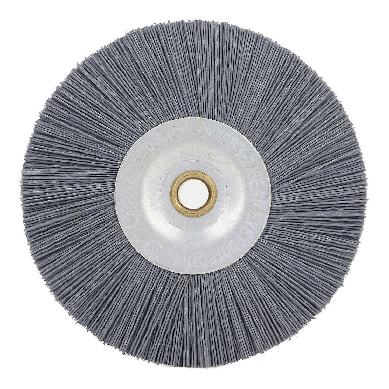 Key Machine Deburring Brush 120mm OD 10mm ID 15mm Thick Soft Nylon Bristles Key Cutting Machine Brus