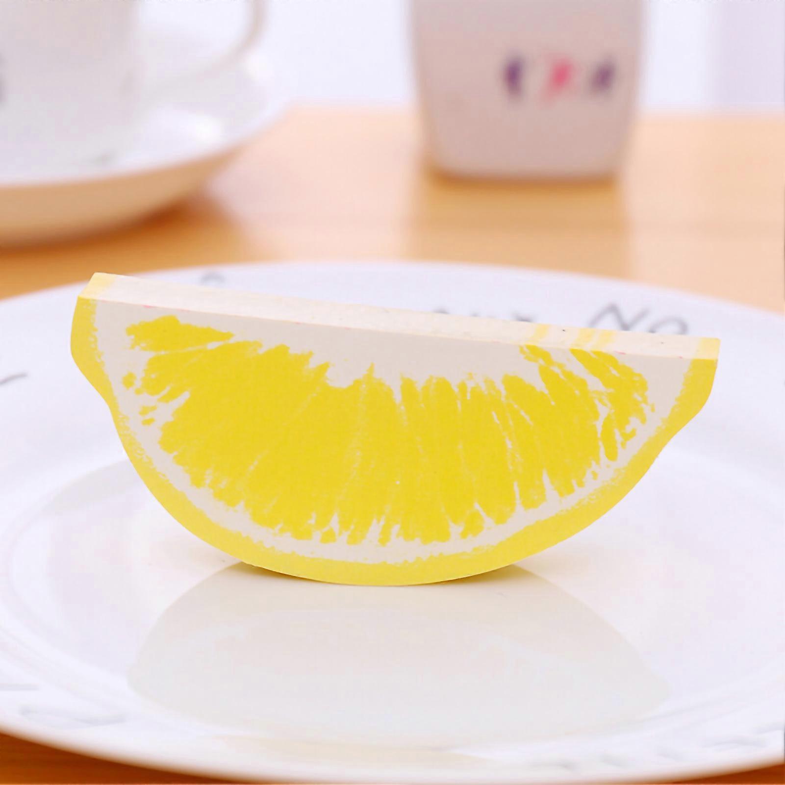 Fruit Shaped Sticky Notes Cute Fruit Shape About 150 Sheets Bright Colors Cute Sticky Notes Postits Notes for Student Lemon