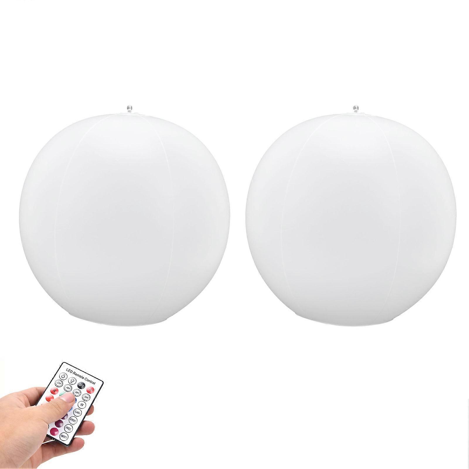 Pack LED Solar Floating Ball Light with Remote Control for Outdoor