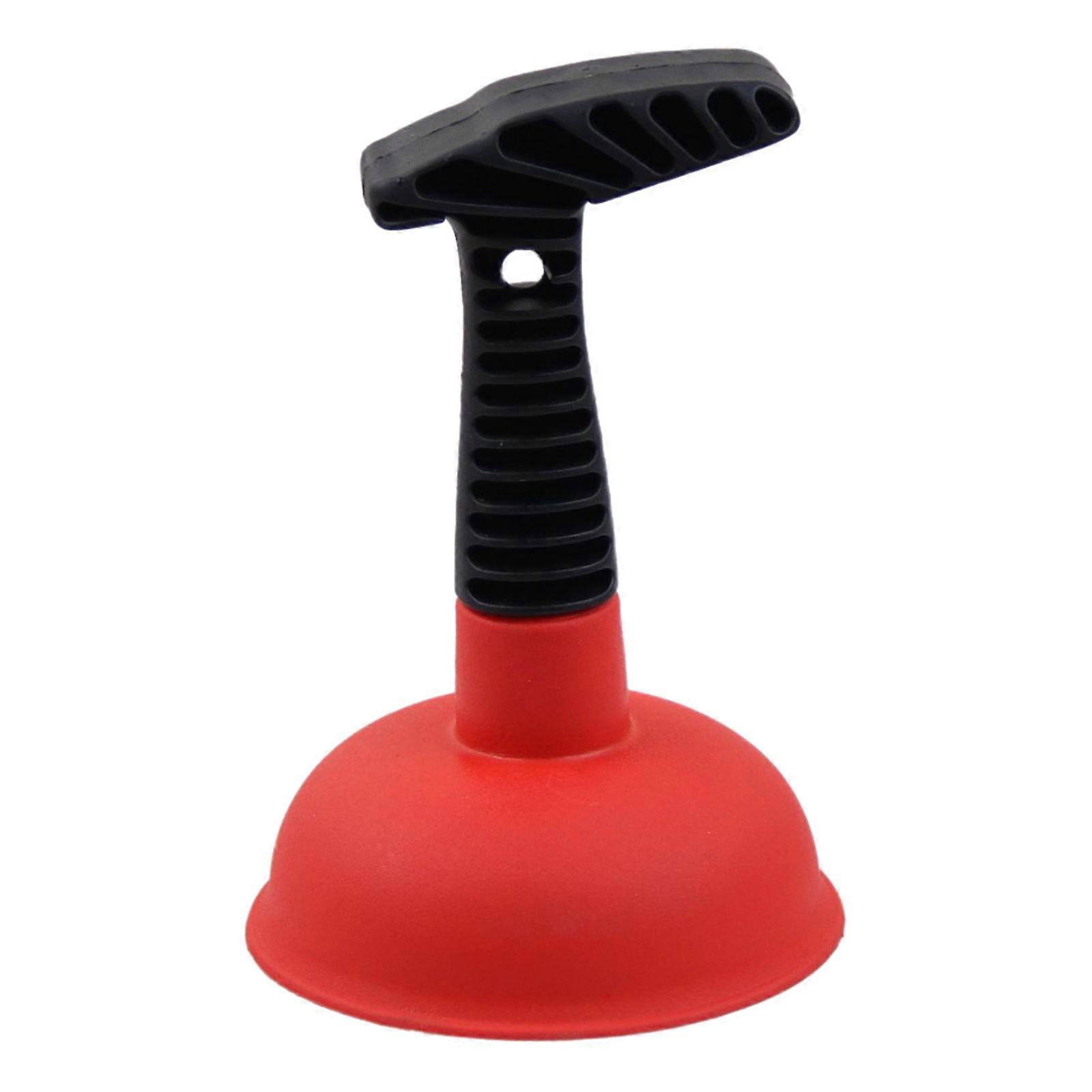 Stylish Handheld Plunger Drain Unblocker, Pipe Unblocker for Efficient Bathroom Pipe Clearings, Durable and Reliable  Red