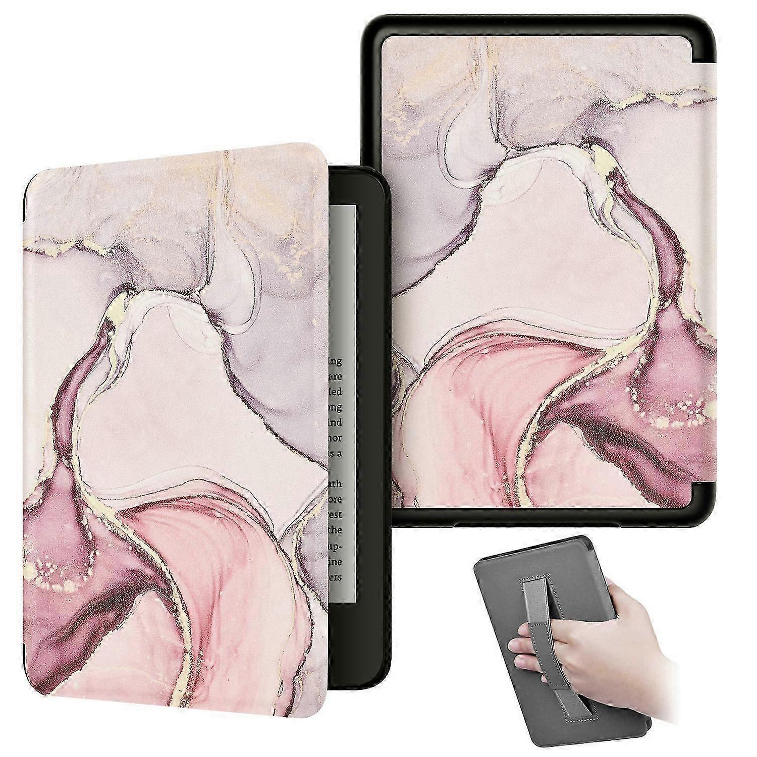 Θήκη για Kindle Paperwhite 6 ιντσών 2012,2013,2015,2016 Έκδοση, Wake Sleep_l28 Kindle 10ης γενιάς 2019 003 ροζ μάρμαρο