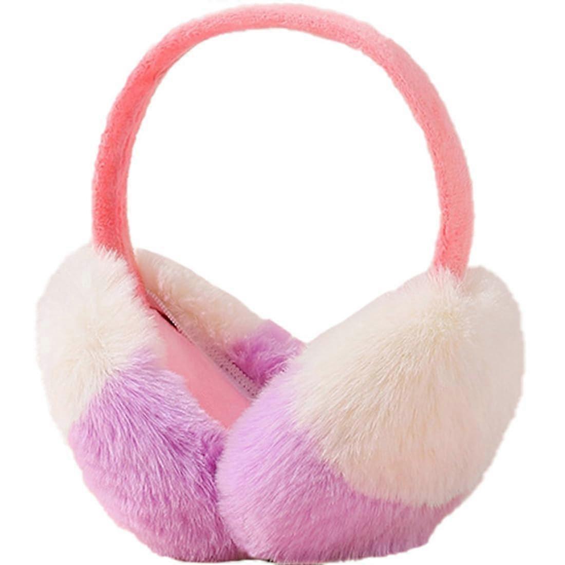 Plush Winter Earmuffs for Outdoor Warmth, Soft Fleece Material, Adjustable Size, Comfortable Style