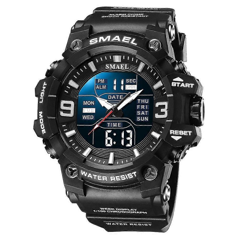 Smael 8049 Men Multi-function Night Light Watch Black