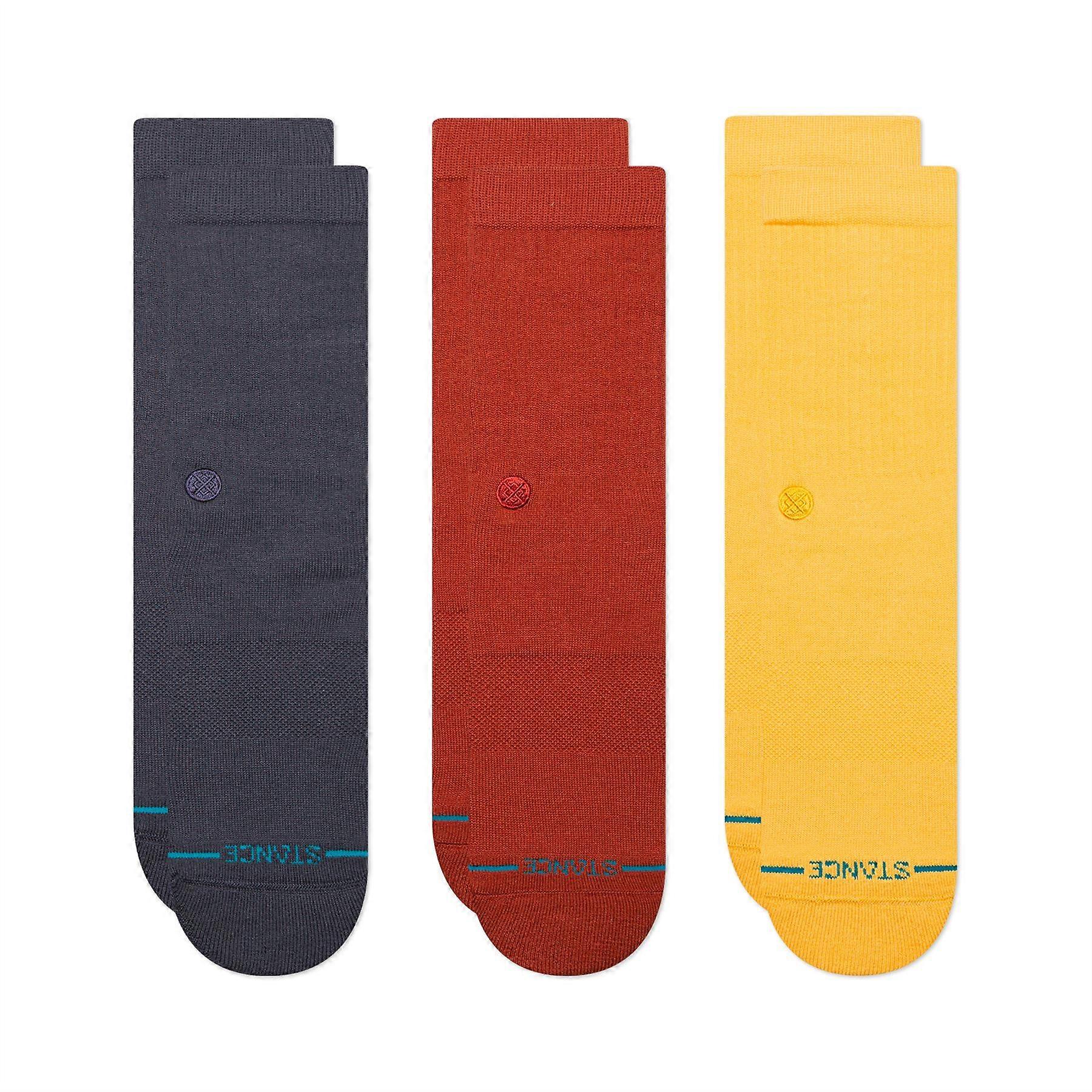 Stance Mens Crew Socks 3 Pack ~ Icon mixed1