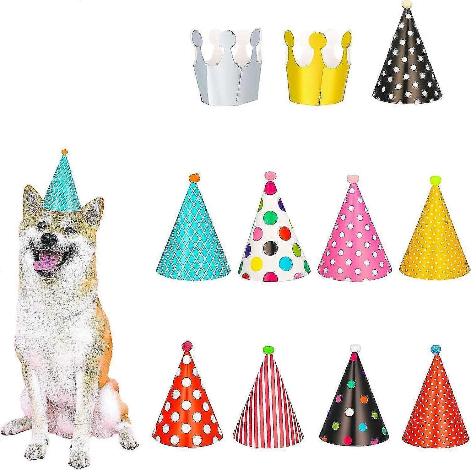 Dog Party Hat Set - Birthday Accessories for Pets